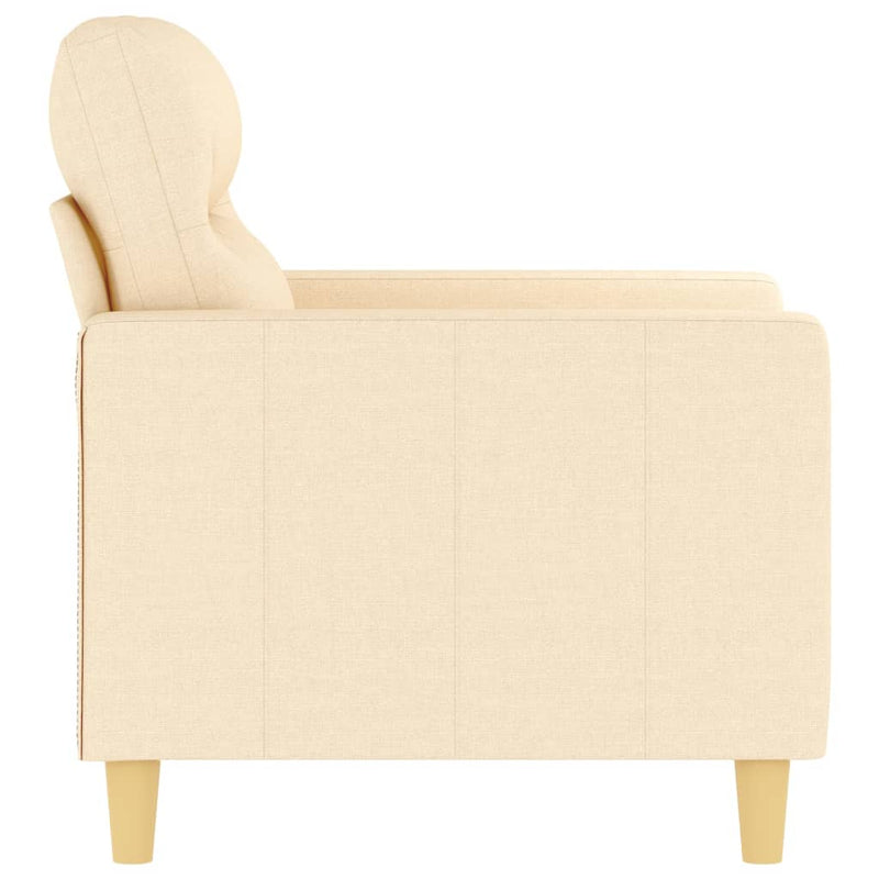 Sofa Chair Cream 60 cm Fabric