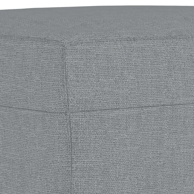 Footstool Light Grey 60x50x41 cm Fabric