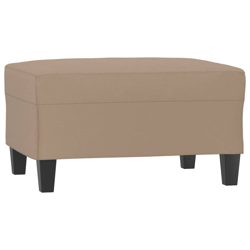 Footstool Cappuccino 70x55x41 cm Faux Leather