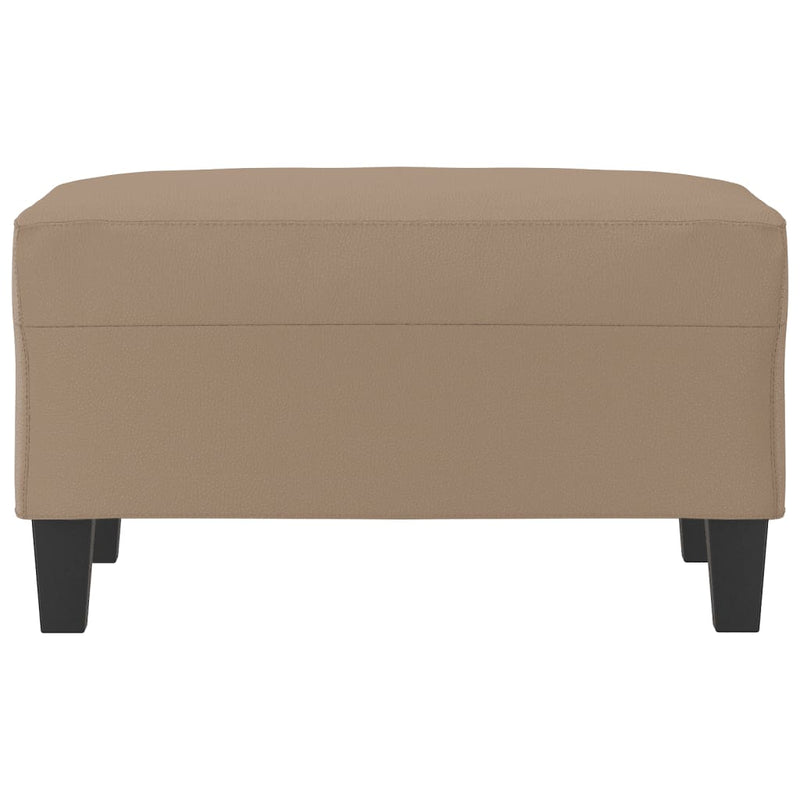 Footstool Cappuccino 70x55x41 cm Faux Leather