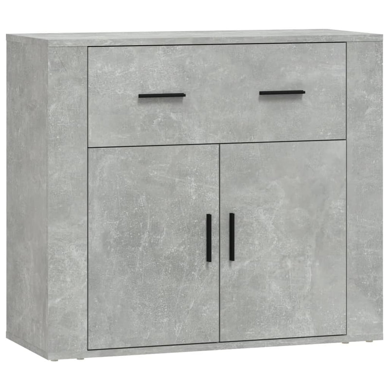 Sideboard Concrete Grey 80x33x70 cm Engineered Wood