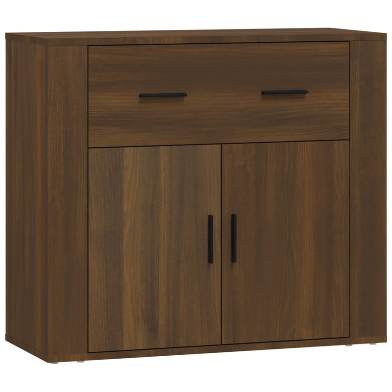 Sideboard Brown Oak 80x33x70 cm Engineered Wood