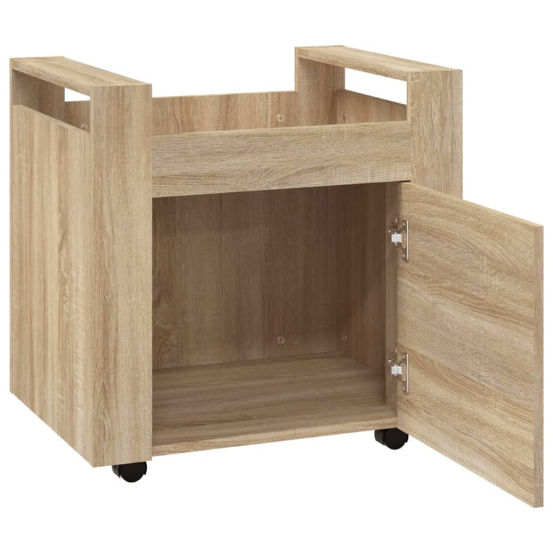 Desk Trolley Sonoma Oak 60x45x60 cm Engineered Wood