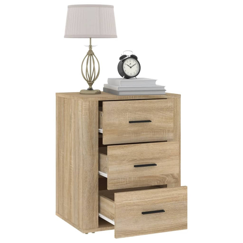 Bedside Cabinet Sonoma Oak 50x36x60 cm Engineered Wood