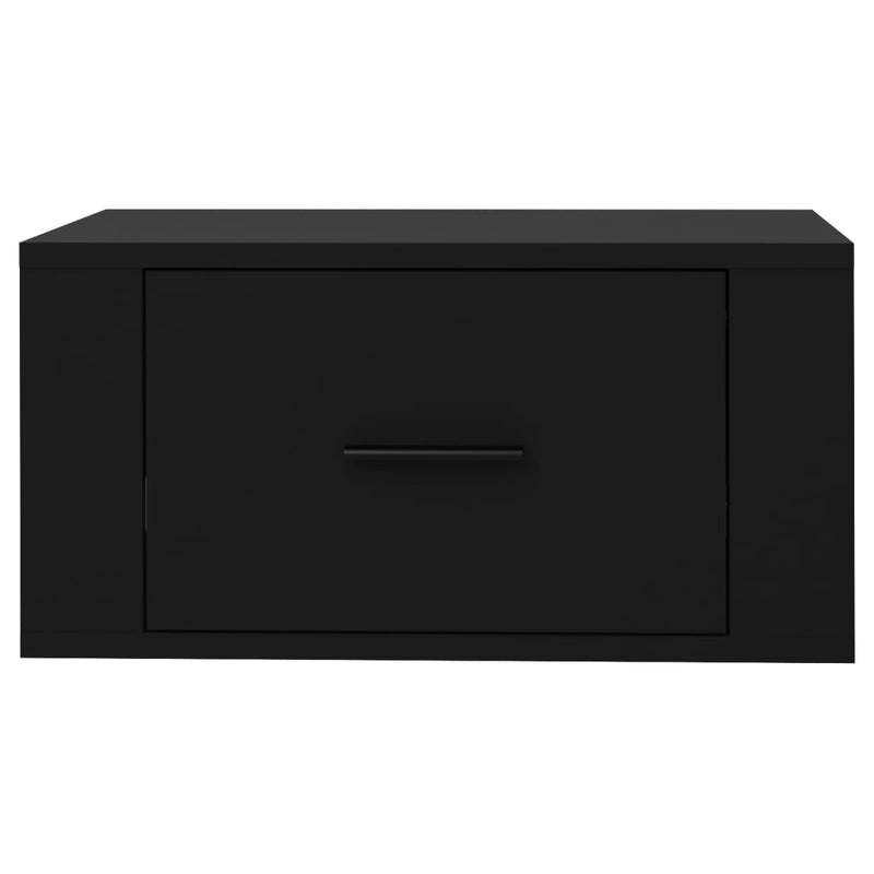 Wall-mounted Bedside Cabinets 2 pcs Black 50x36x25 cm