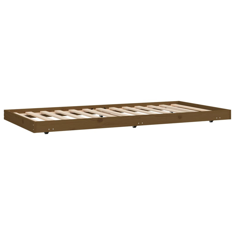 Bed Frame Honey Brown 92x187 cm Single Size Solid Wood Pine
