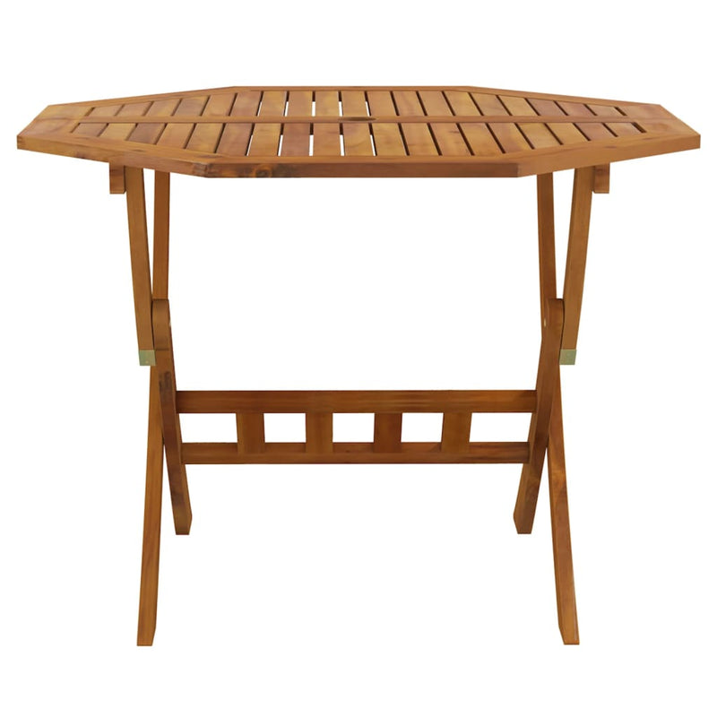 Folding Garden Table 90x75 cm Solid Wood Acacia