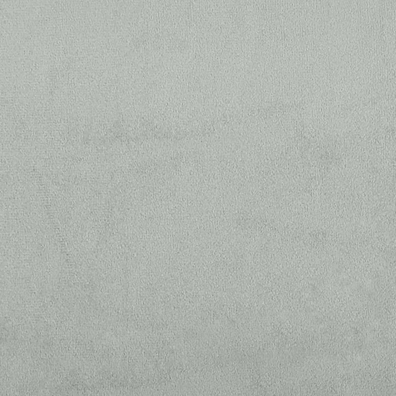 Bench Light Grey 108x79x79 cm Velvet