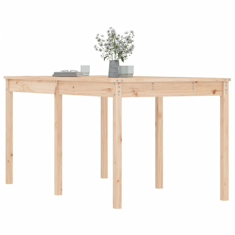 Garden Table 159.5x82.5x76 cm Solid Wood Pine