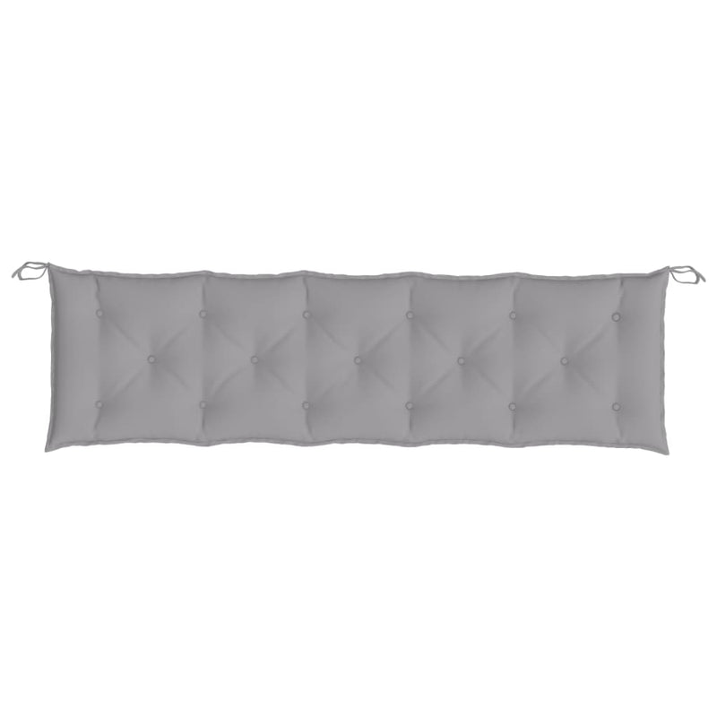 Garden Bench Cushions 2pcs Grey 180x50x7cm Oxford Fabric