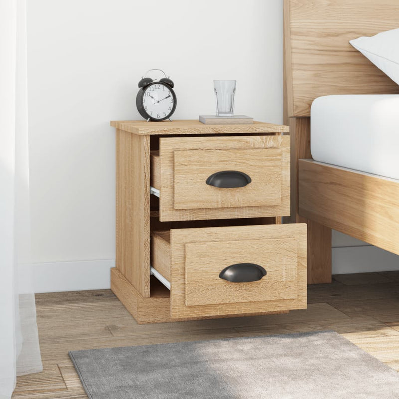 Bedside Cabinets 2 pcs Sonoma Oak 39x39x47.5 cm Engineered Wood