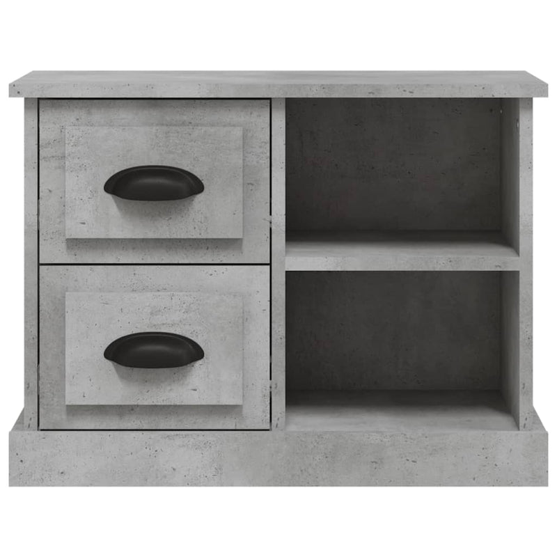 Bedside Cabinet Concrete Grey 60x35.5x45 cm