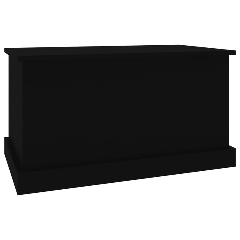 Storage Box Black 70x40x38 cm Engineered Wood