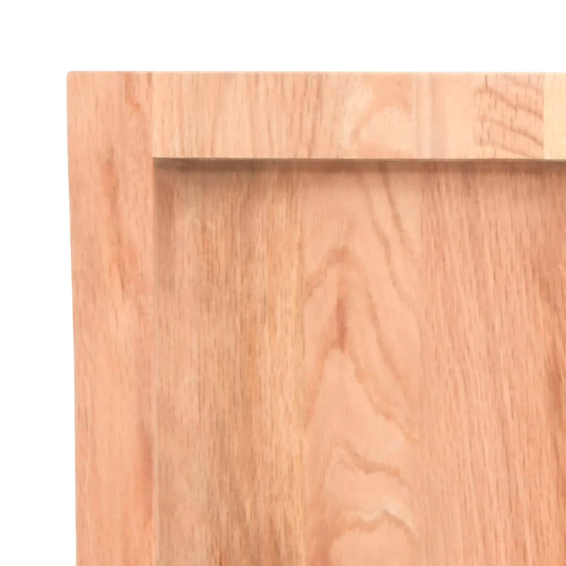 Wall Shelf Light Brown 100x30x(2-6) cm Treated Solid Wood Oak