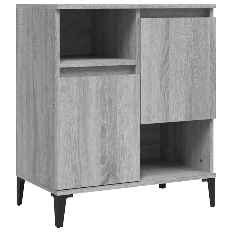 Sideboards 2 pcs Grey Sonoma 60x35x70 cm Engineered Wood