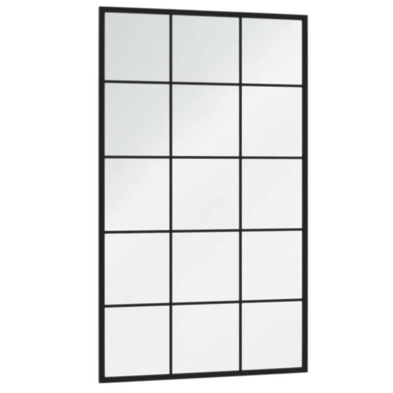 Wall Mirrors 4 pcs Black 100x60 cm Metal