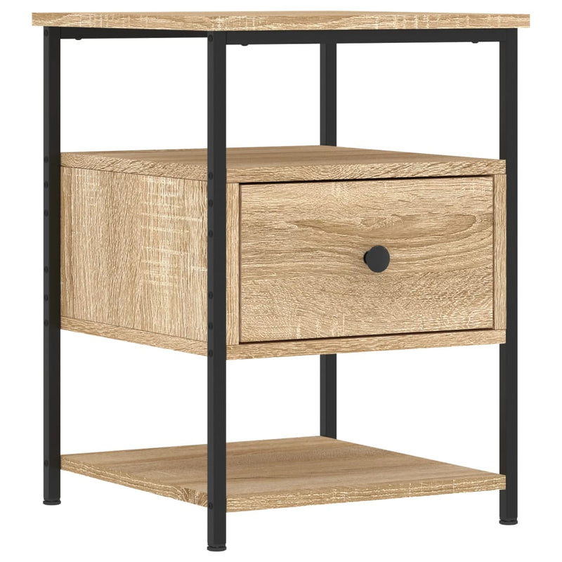 Bedside Cabinets 2 pcs Sonoma Oak 40x42x56 cm Engineered Wood