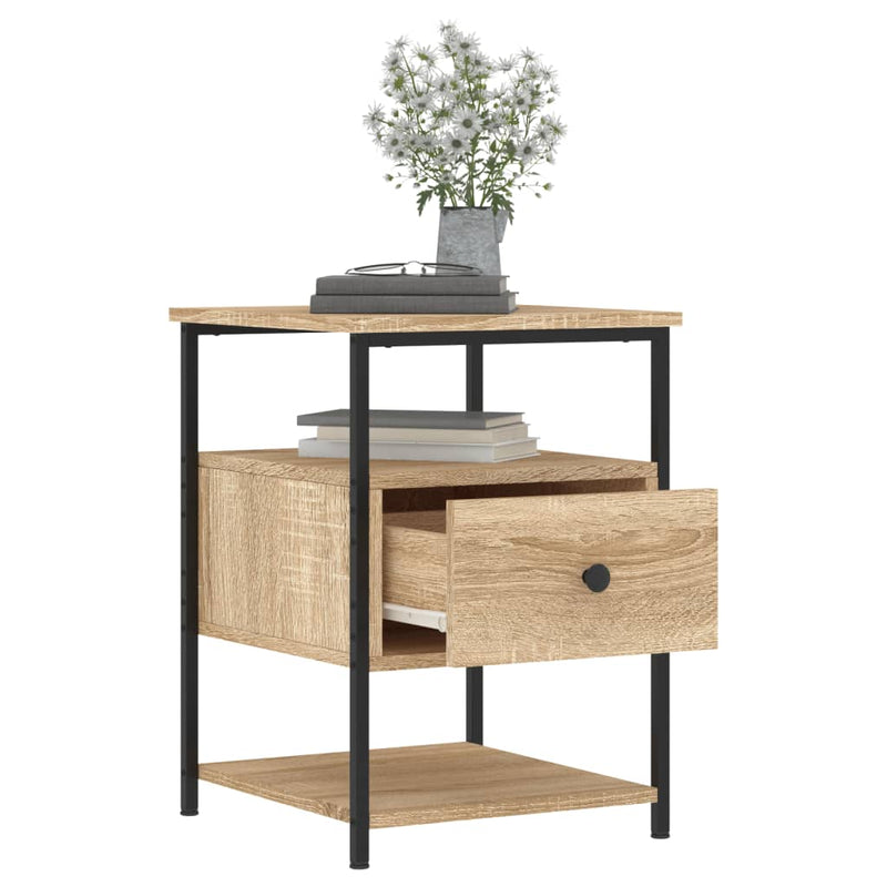 Bedside Cabinets 2 pcs Sonoma Oak 40x42x56 cm Engineered Wood
