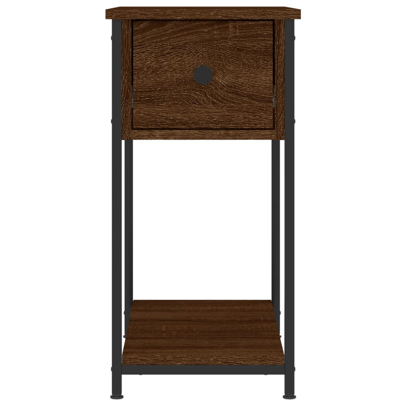 Bedside Cabinets 2 pcs Brown Oak 30x60x60 cm Engineered Wood