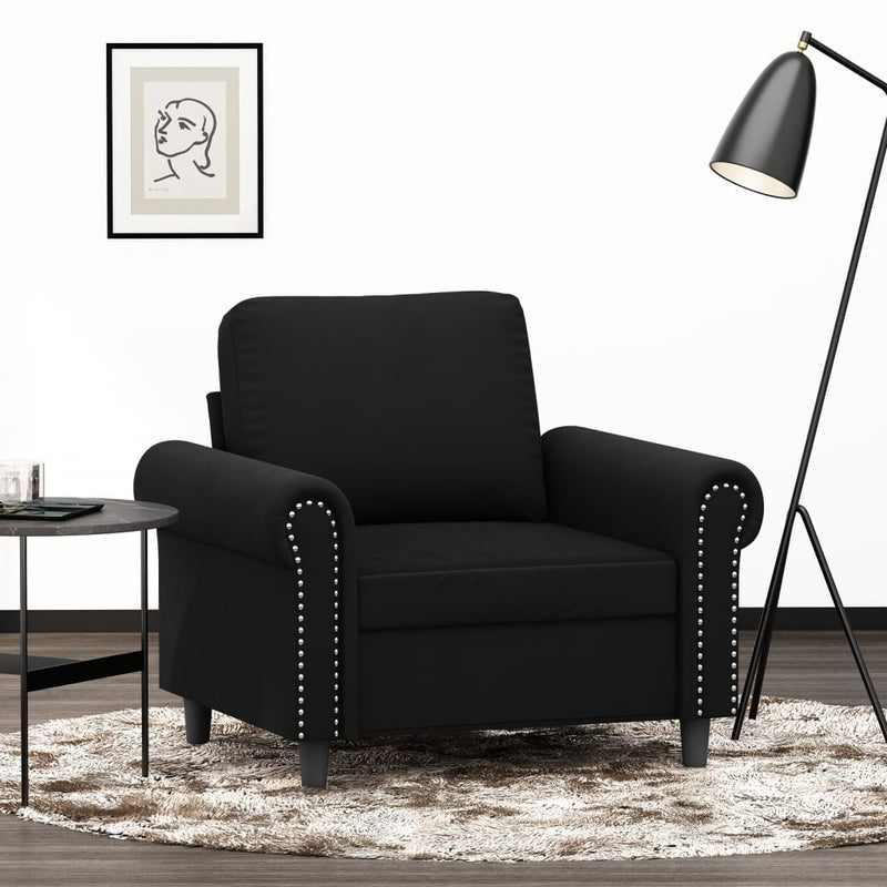 Sofa Chair Black 60 cm Velvet
