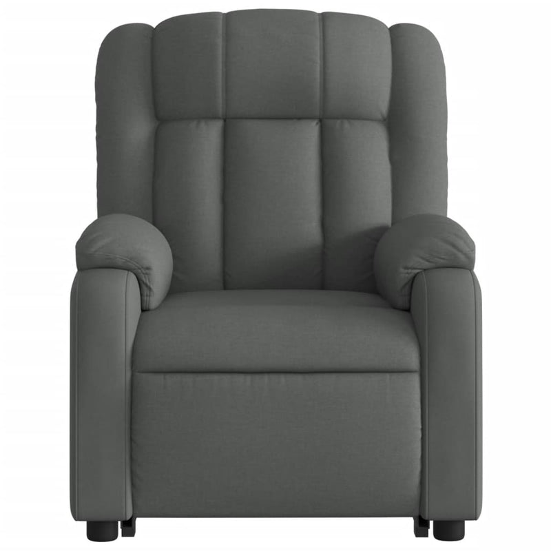 Stand up Recliner Chair Dark Grey Fabric