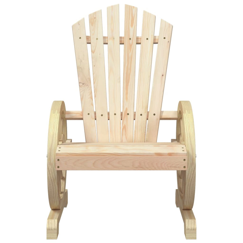 Garden Adirondack Chairs 4 pcs Solid Wood Fir
