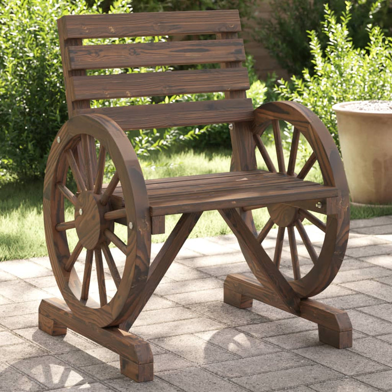 Garden Chairs 2 pcs 58x58x78.5 cm Solid Wood Fir