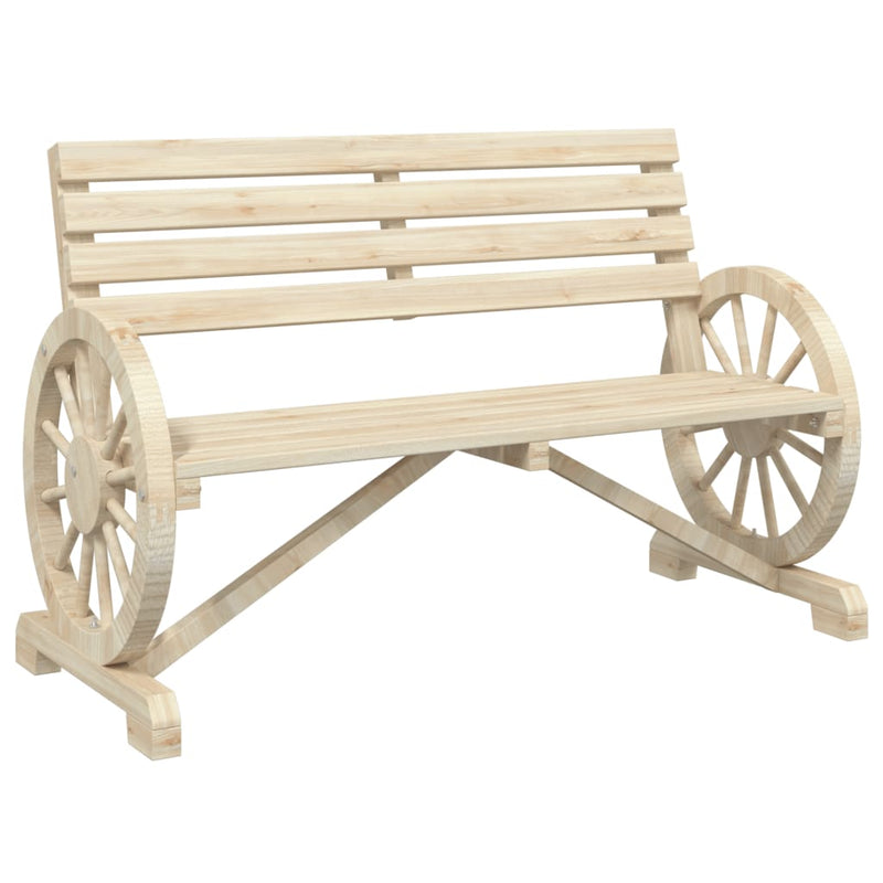 Garden Bench 2-Seater Solid Wood Fir