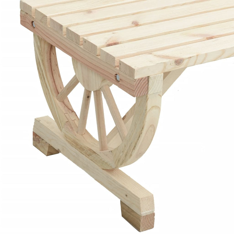 Garden Bench 2-Seater Solid Wood Fir
