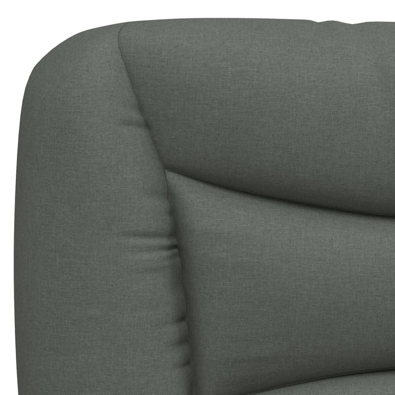 Headboard Cushion Dark Grey 180 cm Fabric