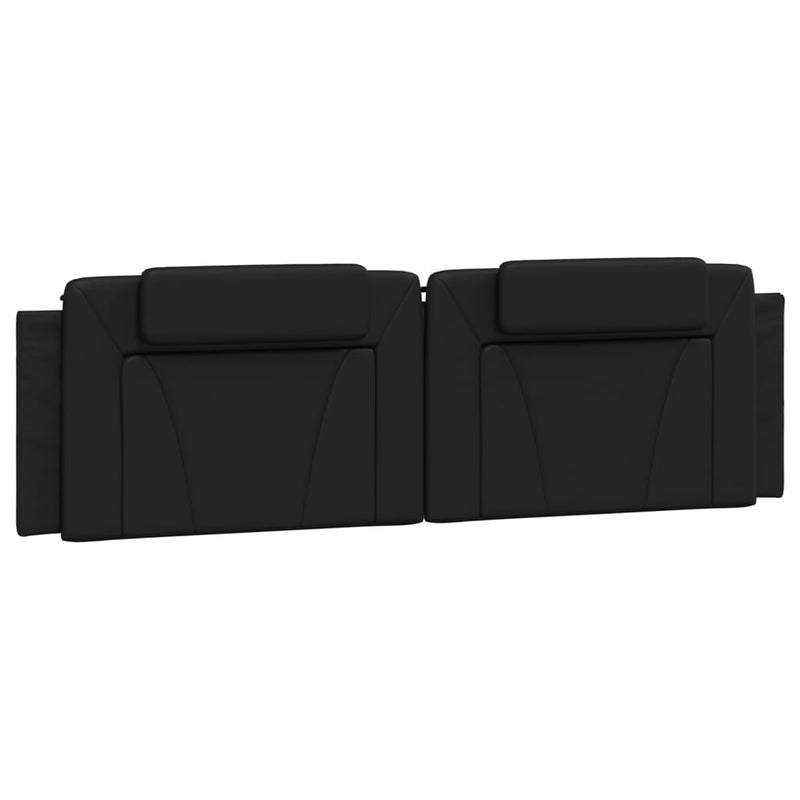 Headboard Cushion Black 180 cm Faux Leather