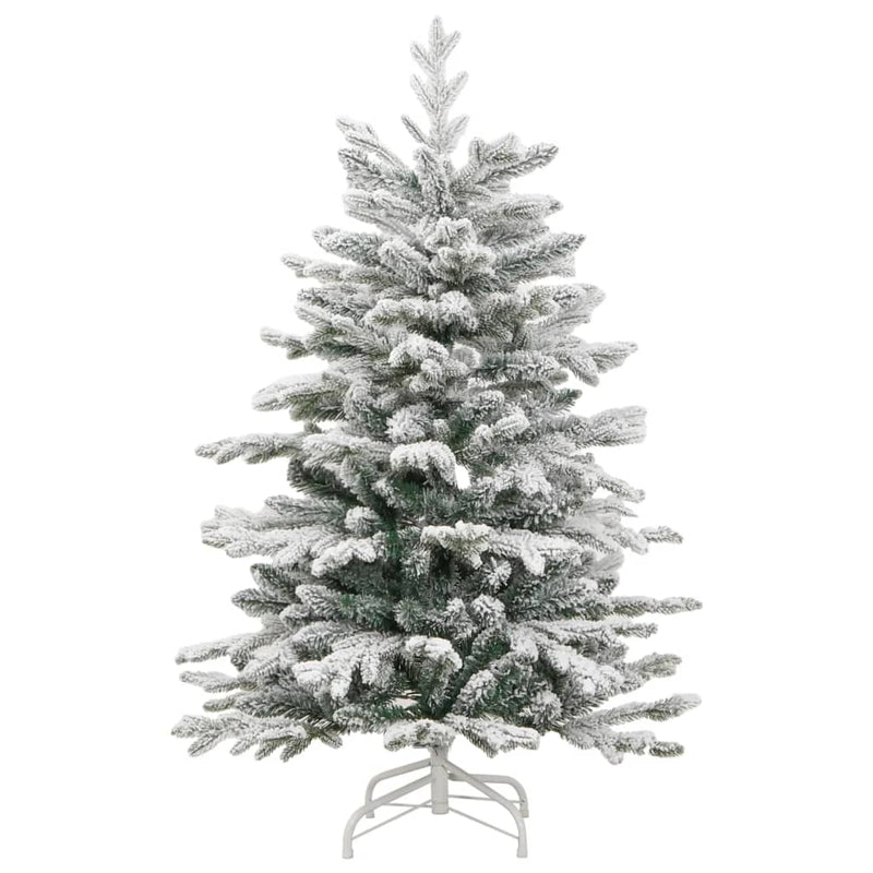 Artificial Hinged Christmas Tree 150 LEDs & Flocked Snow 150 cm
