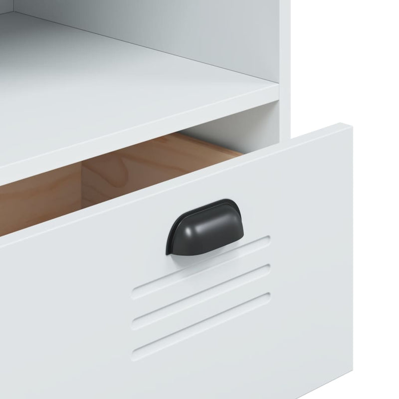 Bookcase VIKEN White 80x40x90 cm Solid Wood Pine
