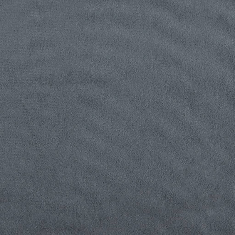 Bed Frame with Headboard Dark Grey 137x190 cm Velvet