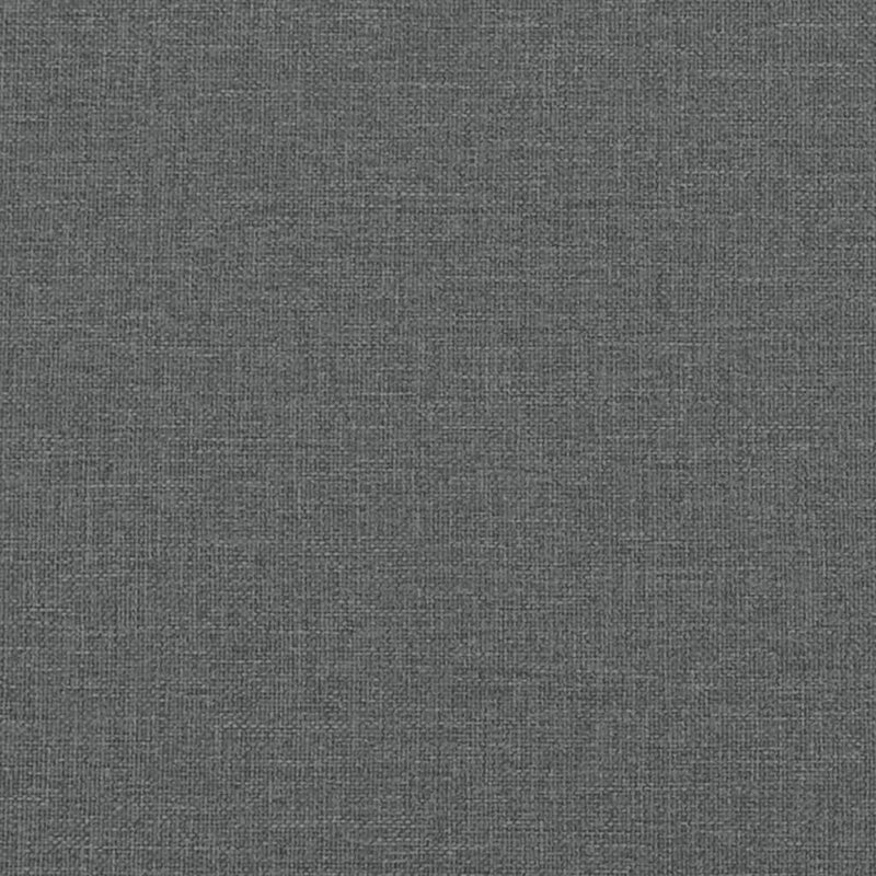 Bed Frame with Headboard Dark Grey 152x203 cm Fabric