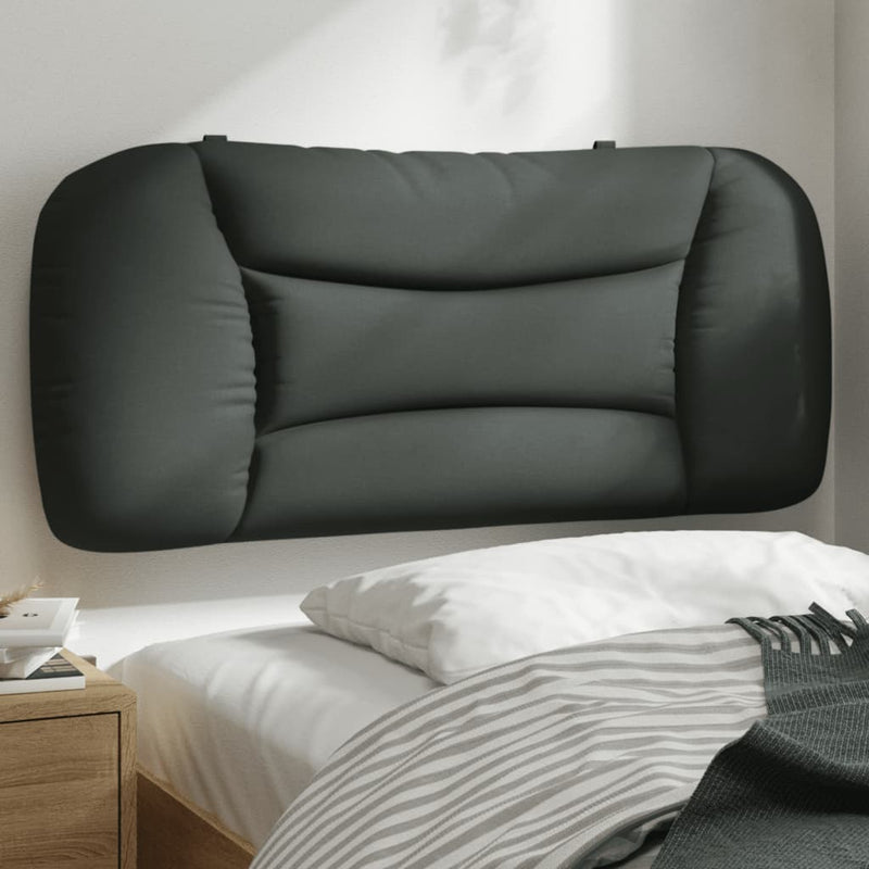 Headboard Cushion Dark Grey 90 cm Fabric