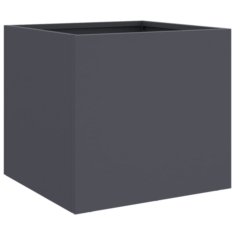 Planters 2 pcs Anthracite 32x30x29 cm Cold-rolled Steel