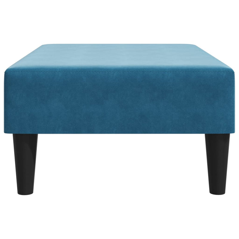 Footstool Blue 77x55x31 cm Velvet