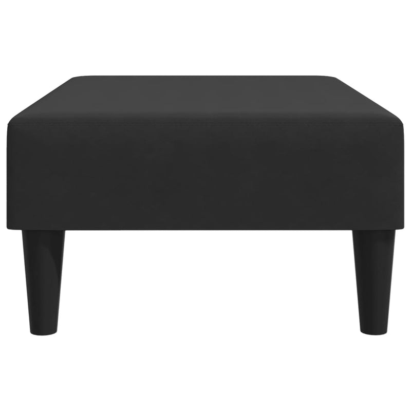 Footstool Black 77x55x31 cm Velvet