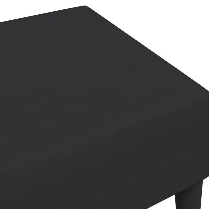 Footstool Black 77x55x31 cm Velvet