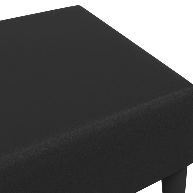 Footstool Black 77x55x31 cm Faux Leather