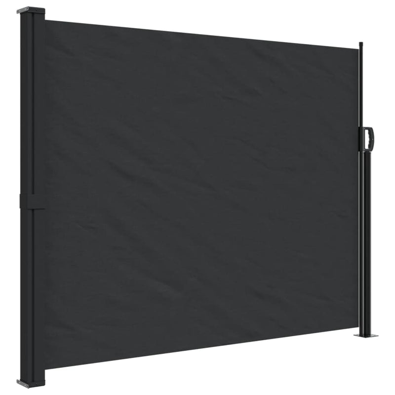 Retractable Side Awning Black 160x300 cm