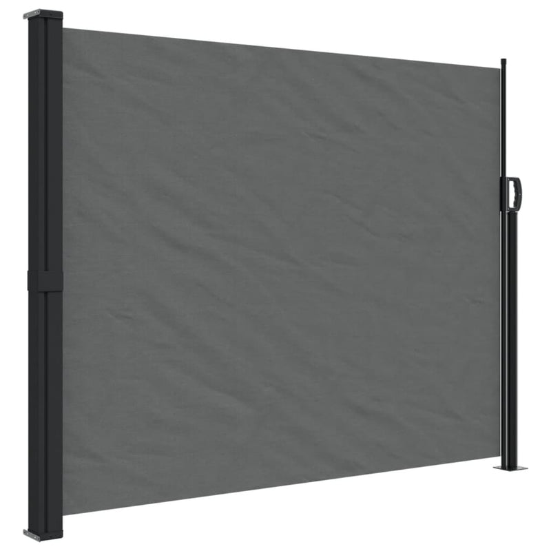 Retractable Side Awning Anthracite 160x500 cm