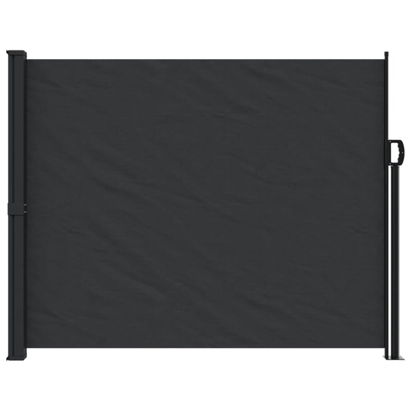 Retractable Side Awning Black 160x600 cm