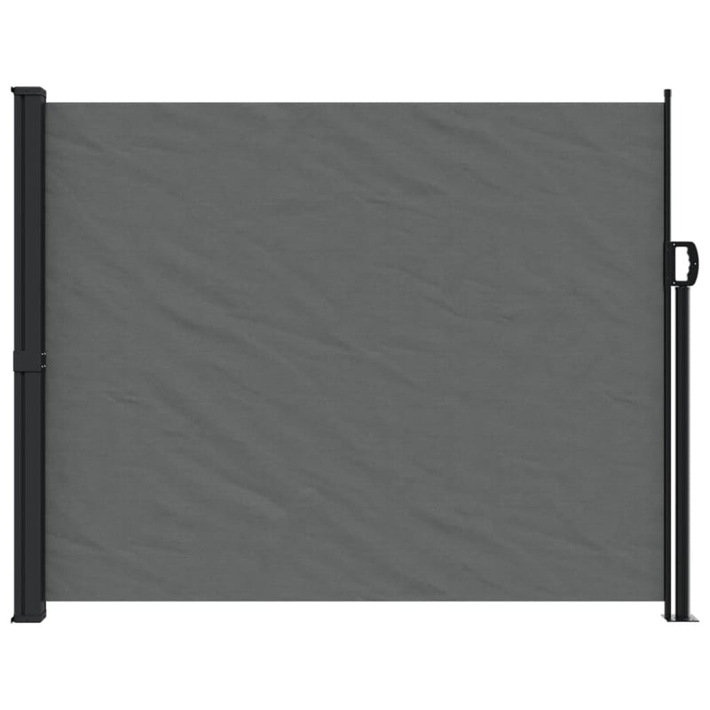Retractable Side Awning Anthracite 160x600 cm