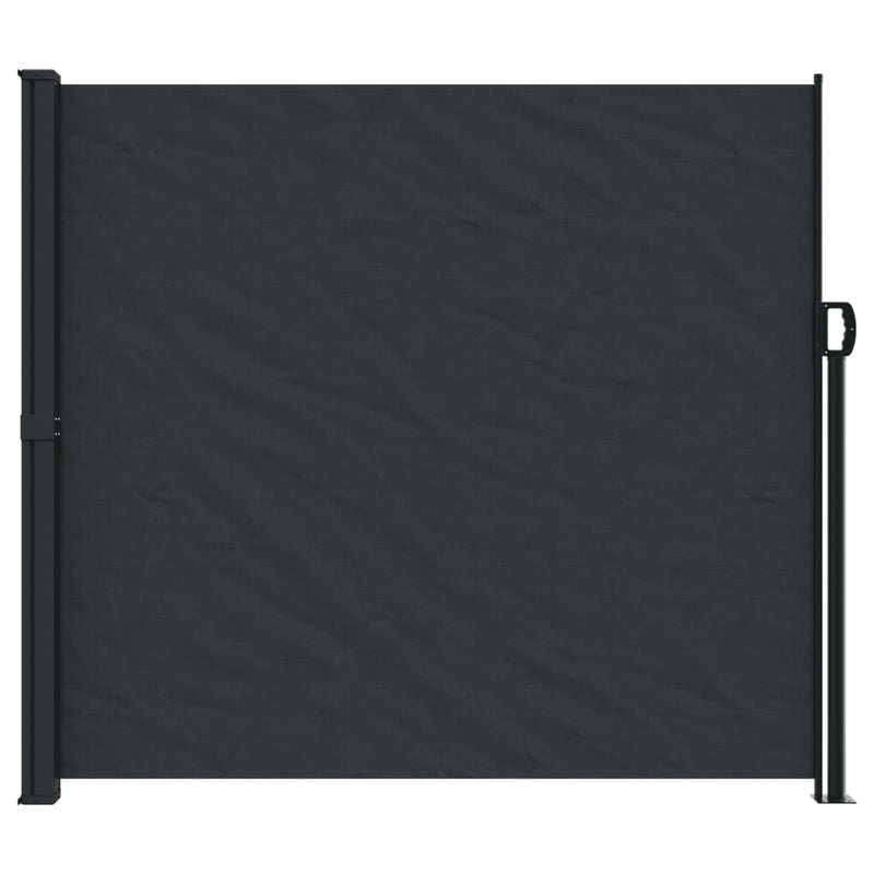 Retractable Side Awning Black 180x600 cm