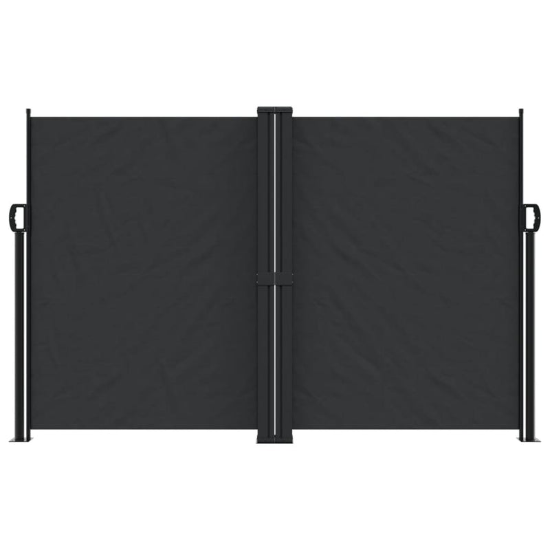 Retractable Side Awning Black 160x1000 cm