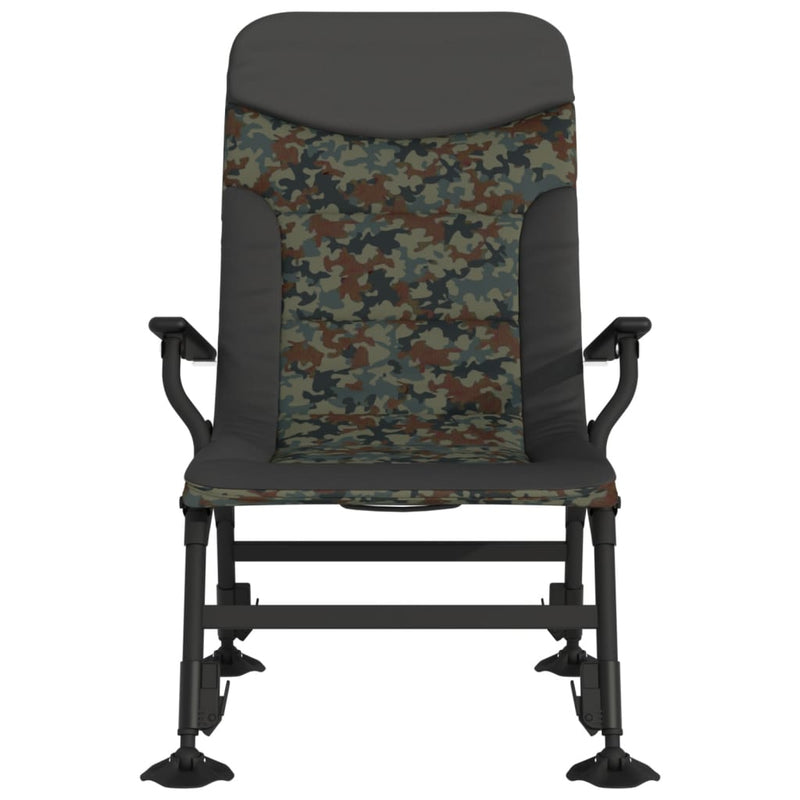 Fishing Chair with Armrest Foldable Camouflage
