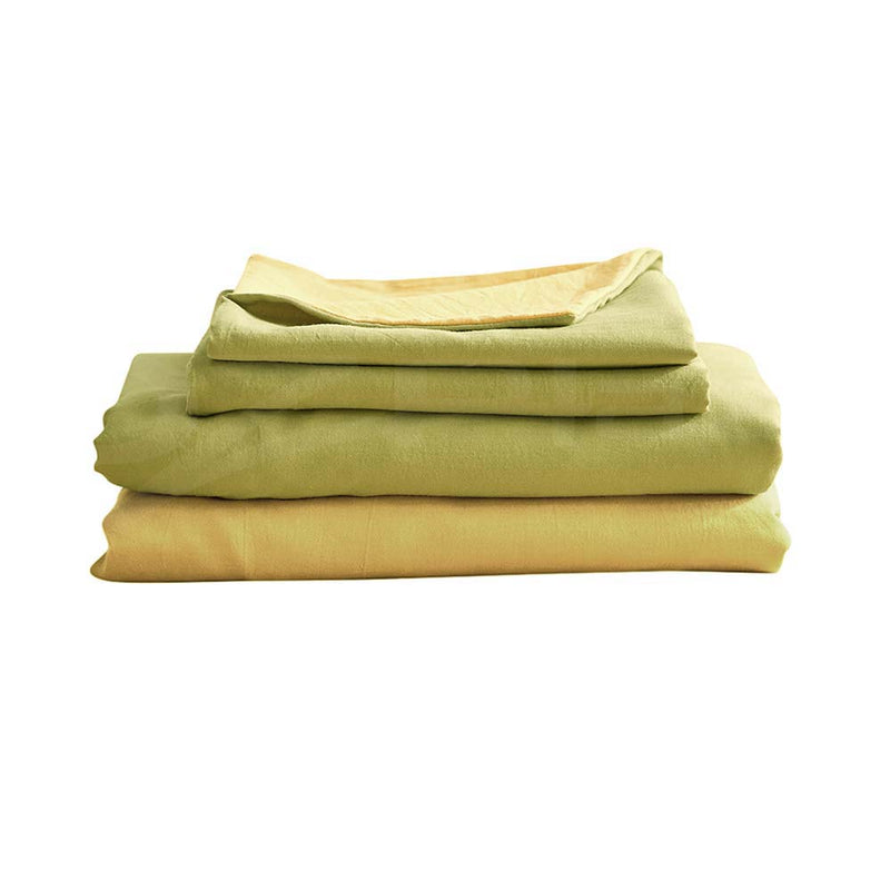 Cosy Club Sheet Set Bed Sheets Set Single Flat Cover Pillow Case Yellow Inspired Image 3 - cc-sheetset-s-ye-ye