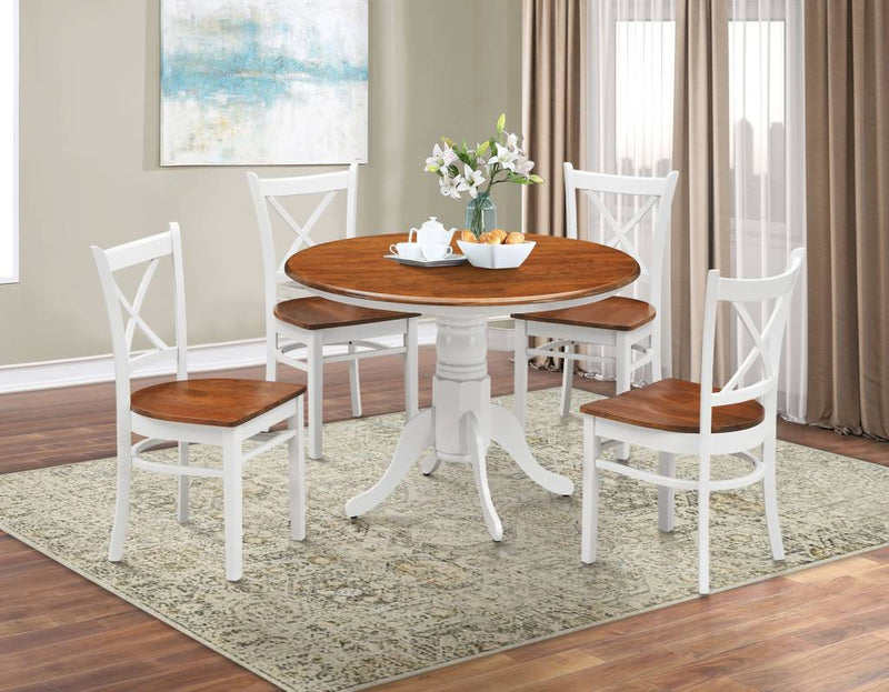 Brays_Round_4_Seater_Dining_Table_Set_with_Chairs_Burnish_Oak_/_White_IMAGE_1